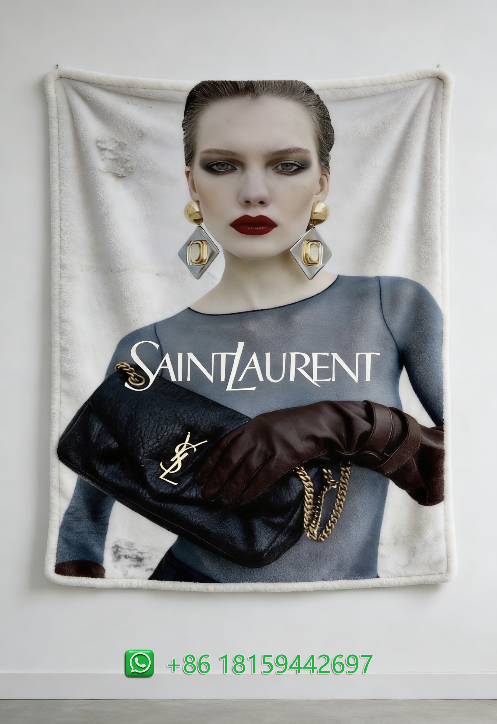 Yves Saint Laurent Throw Blankets